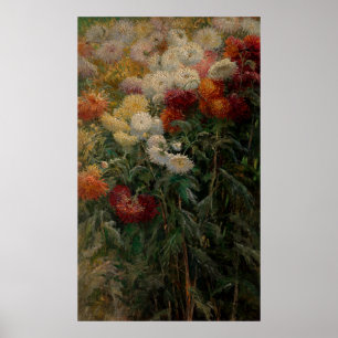 Poster Chrysanthèmes de Gustave Caillebotte