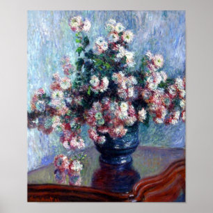 Poster Chrysanthèmes par Claude Monet