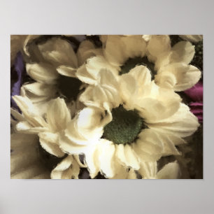 POSTER CHRYSANTHEMUM JAUNE