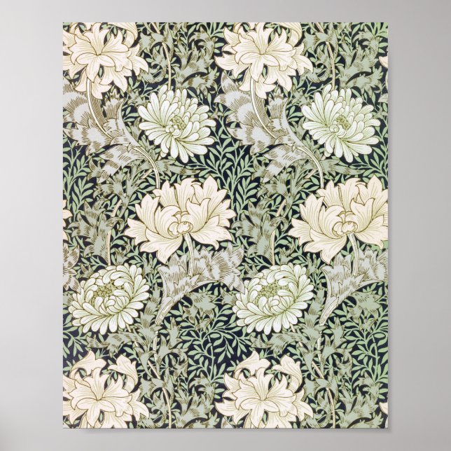 Poster Chrysanthemum, William Morris (Devant)