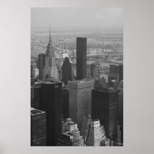 Poster Chrysler Building et Midtown
