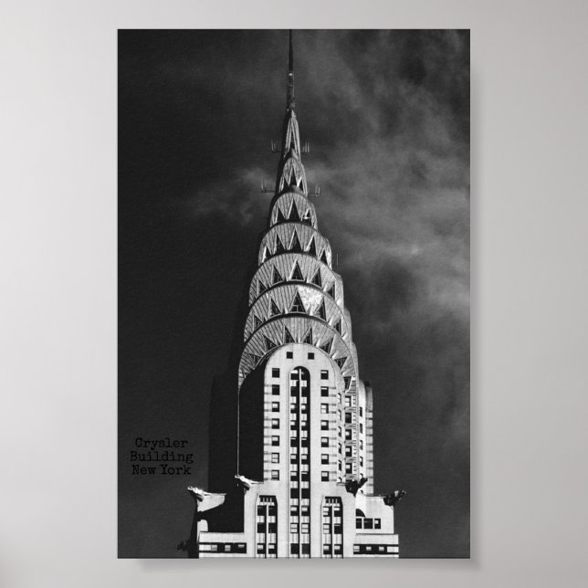 Poster Chrysler Building New York (Devant)