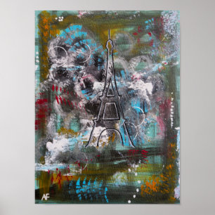 Poster Chuchotements de Paris Peinture d'Alfred Fox