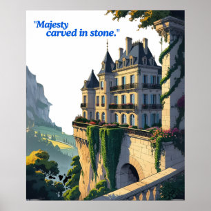 Poster "Chuchotements du Château – Ligne Élégante de Pala