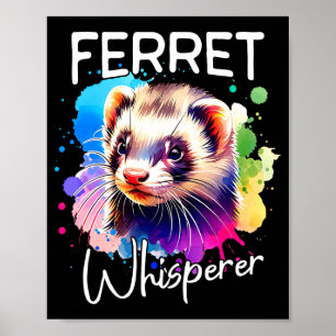 Poster Chuchoteur de furet Comfort Colors pour adultes po