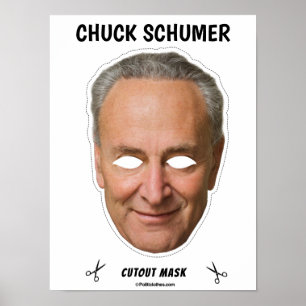 Poster CHUCK SCHUMER Masque Halloween