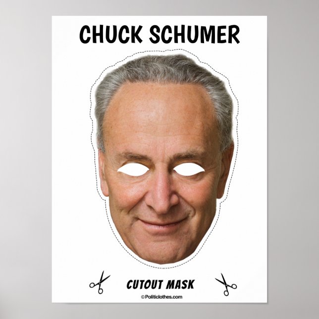 Poster CHUCK SCHUMER Masque Halloween (Devant)