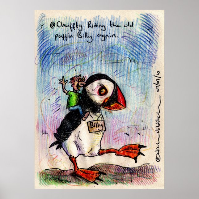 Poster @Chuffty irkafirka print (Devant)