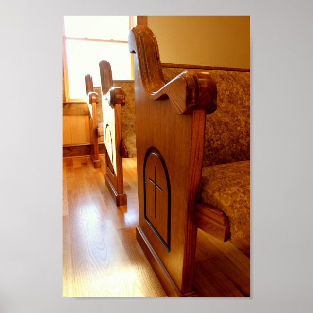 Poster Church Pews (Devant)