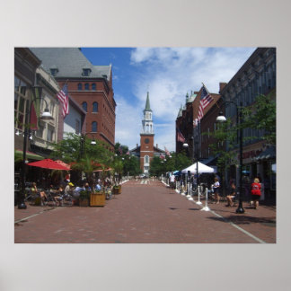 Poster church street - burlington, vermont