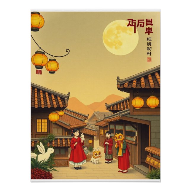 Poster Chuseok Joseon Retro 2025 (Devant)