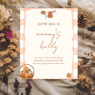 Poster Chute amoureuse Baby shower du ventre de maman