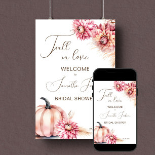 Poster Chute d'amour boho signe de bienvenue