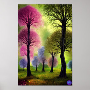 POSTER CHUTE DE FORÊT DE MAGICKE