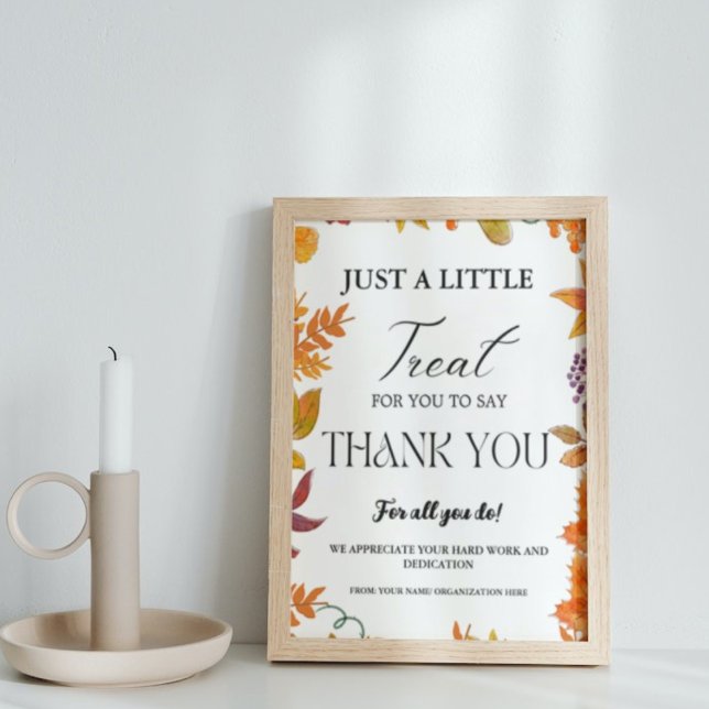Poster Chute de grâce Symbole d'appréciation du Merci (Créateur téléchargé)