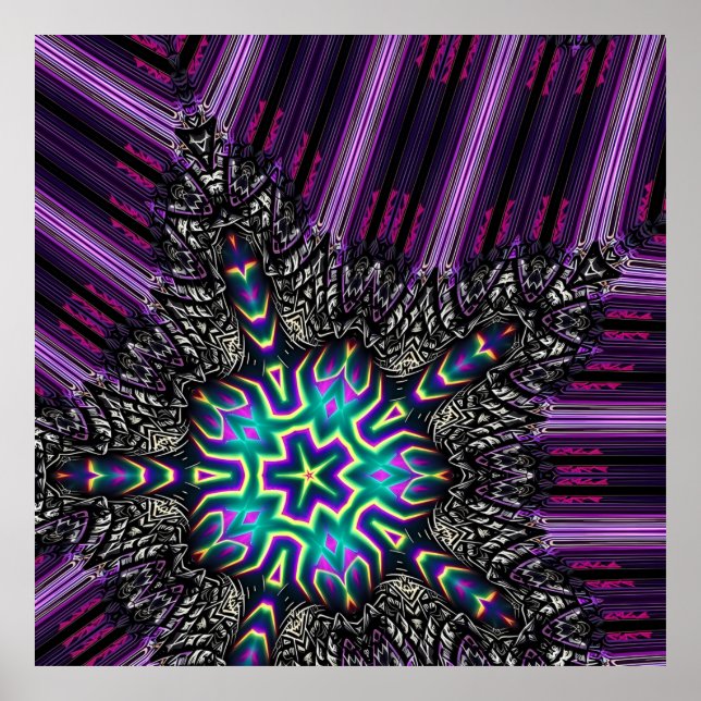 Poster Chute de neige ambiante - Ken Gage Art (Devant)