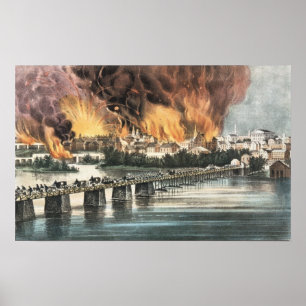 Poster Chute de Richmond le 2 avril 1865