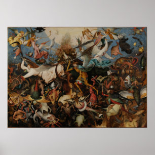 Poster Chute des anges rebelles par Pieter Bruegel
