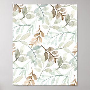 Poster Chute des feuilles