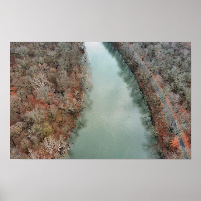 Poster Chute du sentier de la rivière Schuylkill (Devant)