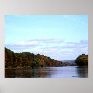 Poster Chute sur le fleuve Delaware