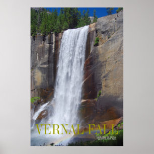 Poster CHUTE VERNE, Parc national de Yosemite ...
