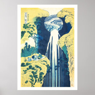 Poster Chutes Amida (Katsushika Hokusai 19e siècle)
