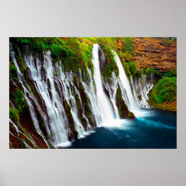 Poster Chutes Burney, Mcarthur-Burney Falls Memorial (Devant)