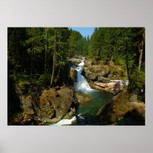 Poster Chutes d'argent au Parc national du mont Rainier