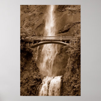 Poster Chutes de Multnomah, Oregon