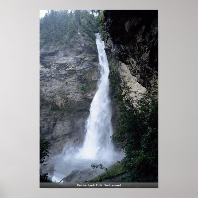 Poster Chutes de Reichenbach, Suisse (Devant)