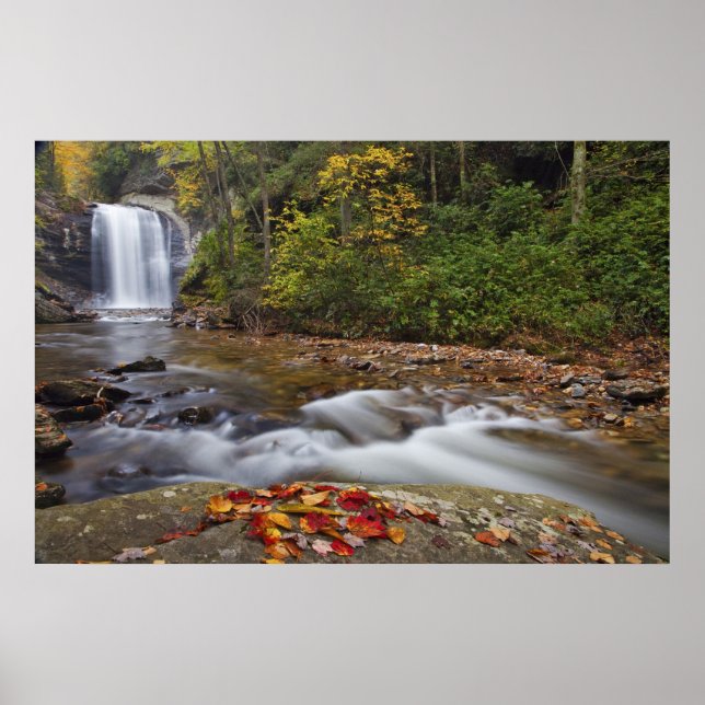 Poster Chutes de verre dans le Pisgah National (Devant)