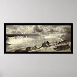 Poster Chutes du Niagara, photo 1909 de NY