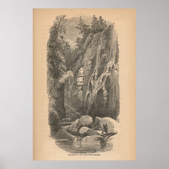 Poster Chutes Rainbow ou Corinne (Devant)