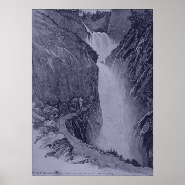 Poster Chutes Reichenbach - Paget Sidney - Tint Bleu (Devant)