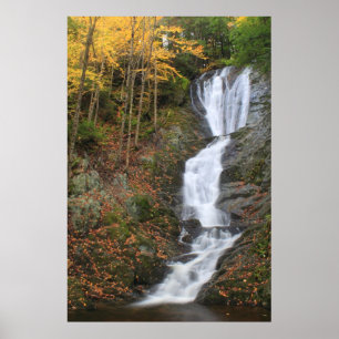 Poster Chutes Ross Brook Automne Berkshires Cascade