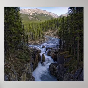 POSTER CHUTES SUNWAPTA - ROCKIES CANADIENNES
