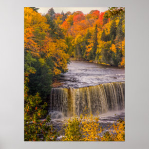 Poster Chutes supérieures avec couleurs d'automne