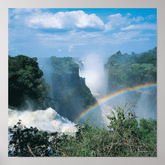 Poster Chutes Victoria, Zimbabwe (Devant)