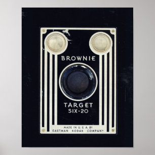 Poster Cible brownie de la caméra rétro kodak