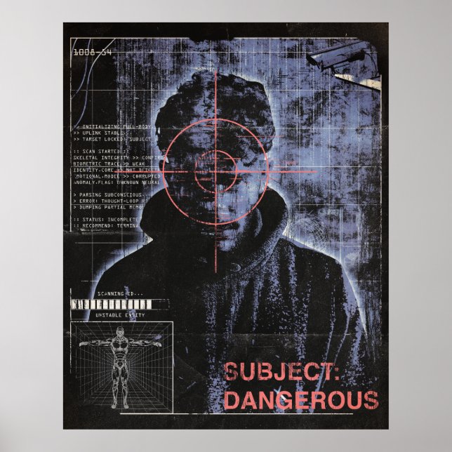 Poster Ciblé - Techno-Brutalist Streetwear Design (Devant)
