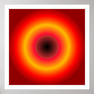 Poster Cibles concentré d'art pop 01