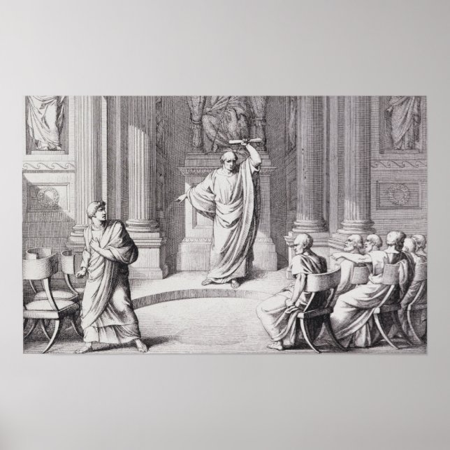 Poster Cicero dénonce Catiline (Devant)