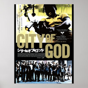 Poster cidade de deus city of god japanese