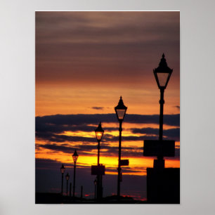 POSTER CIEL AU COUCHER DU SOLEIL