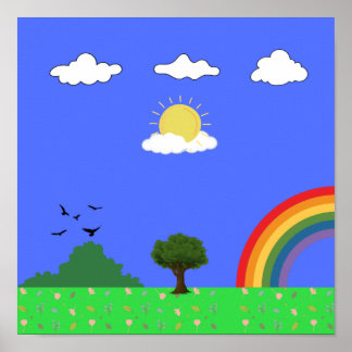 Poster Ciel bleu
