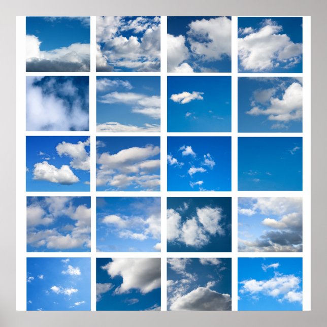 Poster Ciel bleu (Devant)