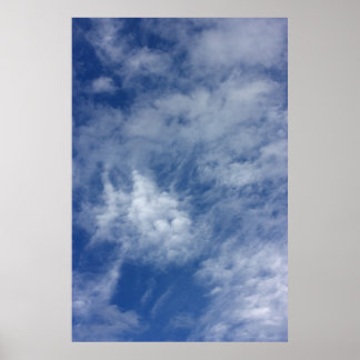 Poster Ciel bleu.