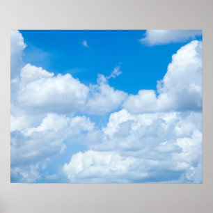 Poster Ciel bleu nuages Arrière - plans Ciel Ciel Design