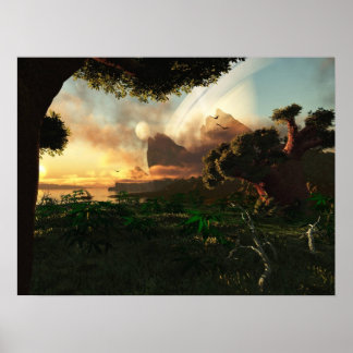 Poster Ciel crépusculaire